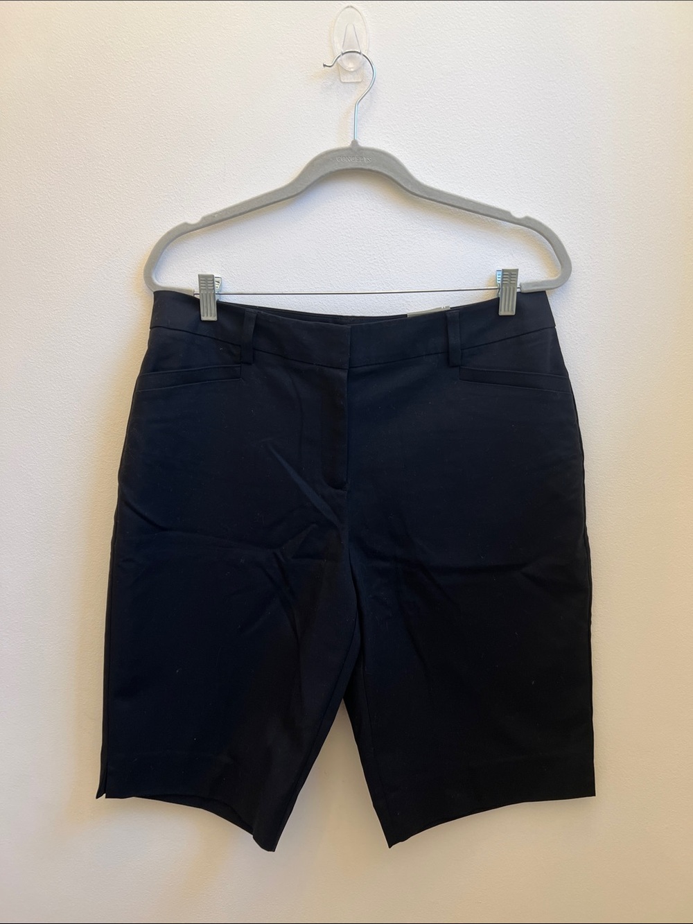 Chico's Black Tailored Bermuda Shorts
